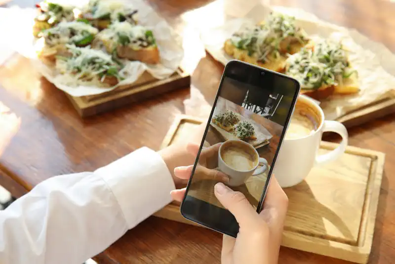 Taking a Picture of Health Food